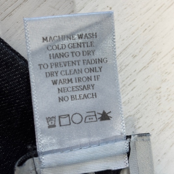 Prairie Underground L Dark Wash Denim Pants Skinny Zip Apron High Rise L - Picture 4 of 6